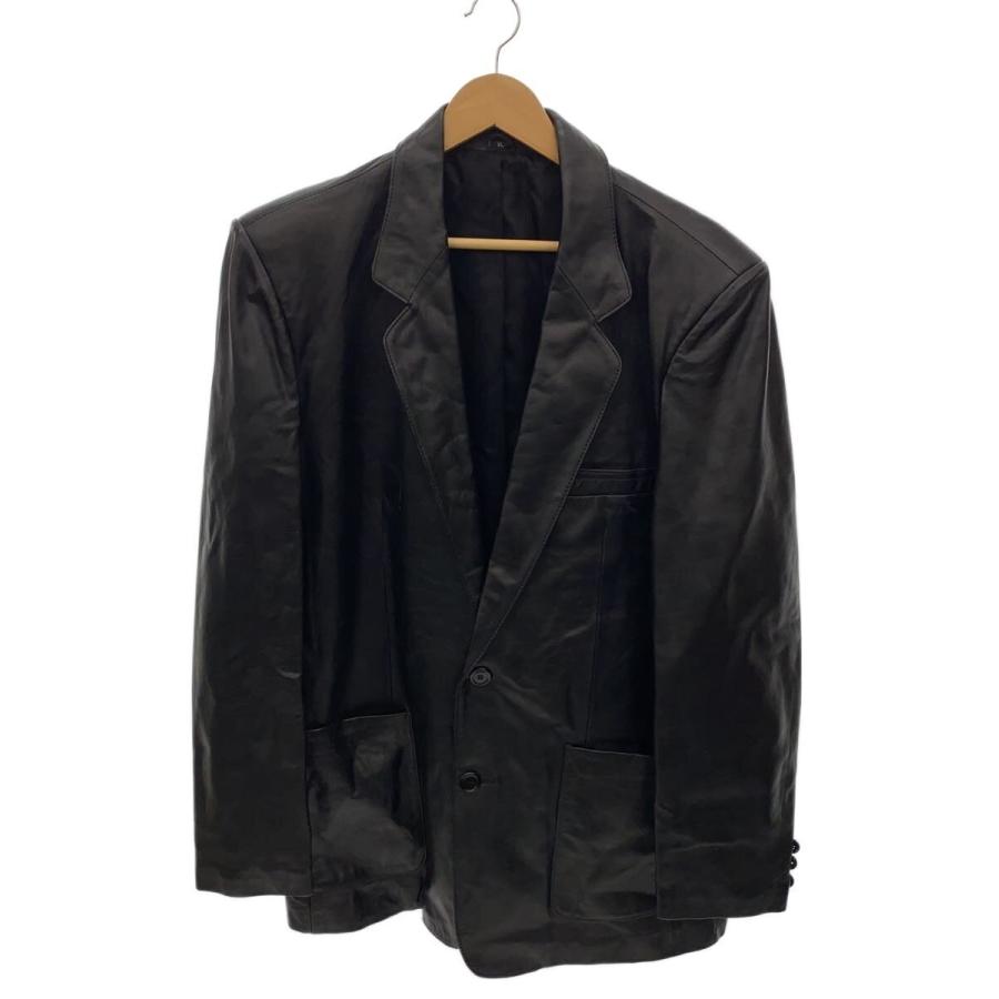 黒レザー ジャケット XL テーラードジャケット/XL/レザー/BLK/無地 : セカンドストリートYahoo