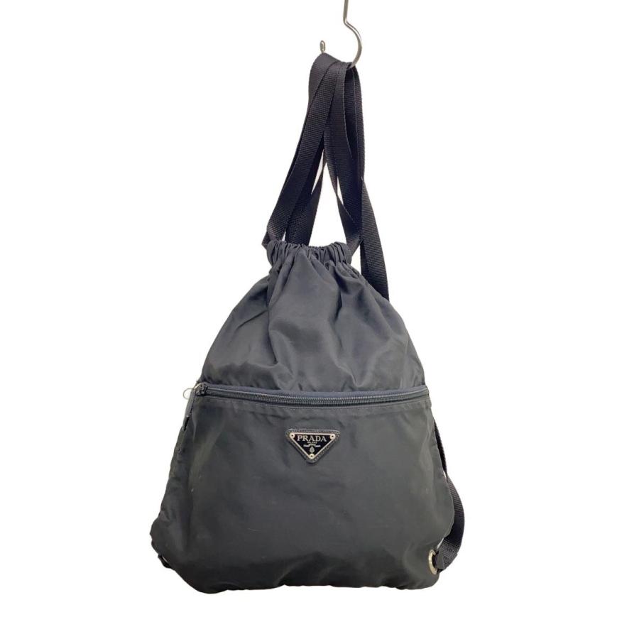 PRADA◇リュック/ナイロン/BLK/無地/ID9RV2W7K/? NULL ? : セカンド