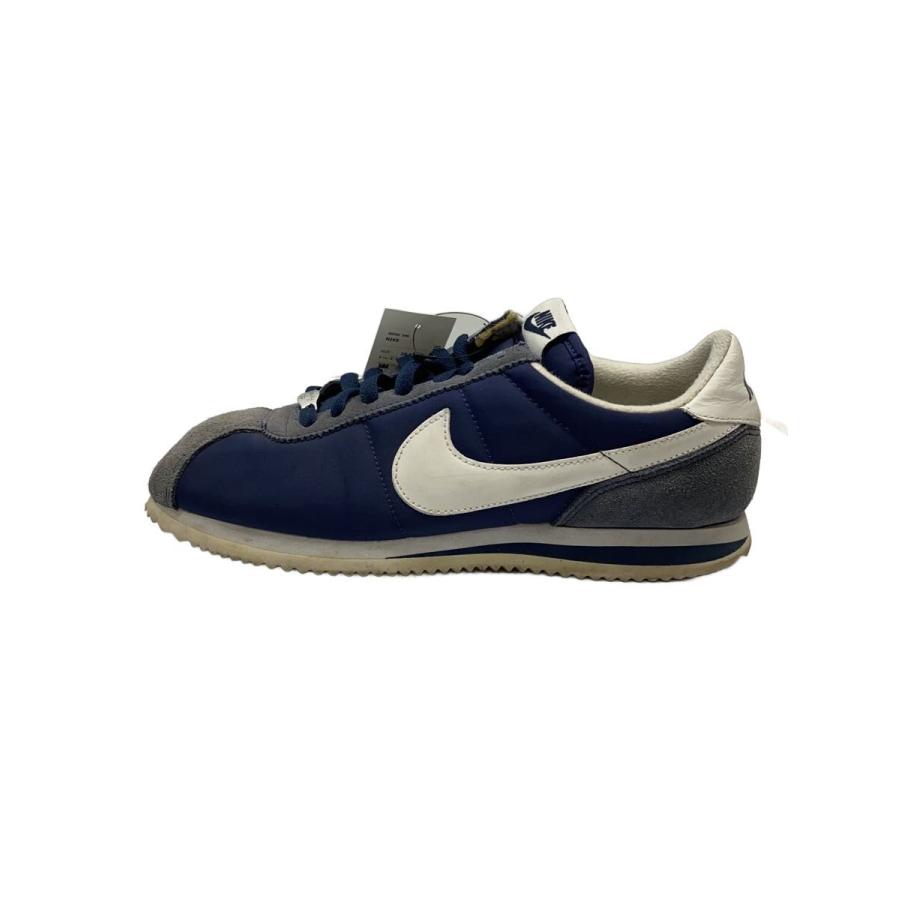 NIKE◇CORTEZ BASIC NYLON 06/コルテッツベーシックナイロン/ネイビー 