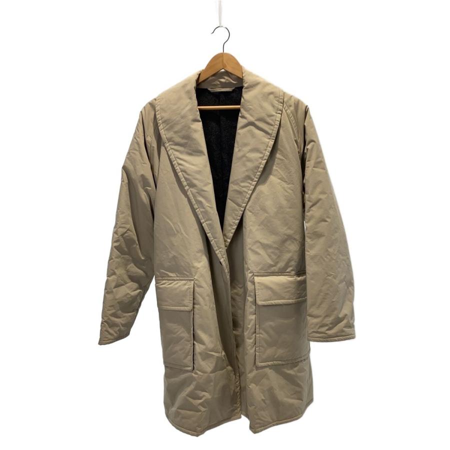 marka◇STUFFED SHAWL COLLAR COAT/コート/1/コットン/BEG/M21D