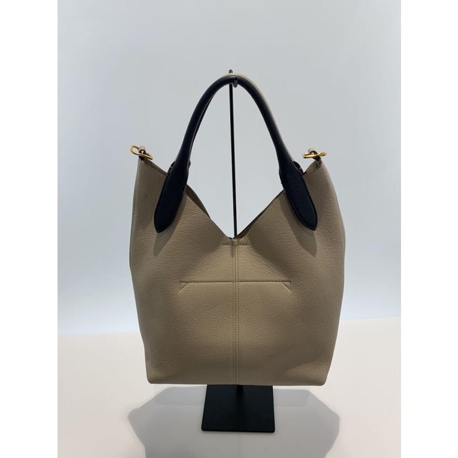 ANYA HINDMARCH◇2wayトートバッグ/レザー/BEG : セカンドストリート