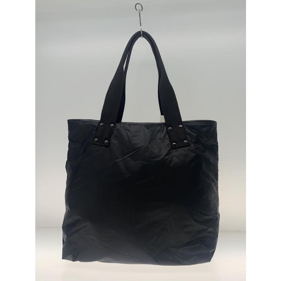 sacai◇ロゴディテールトートバッグ/ポリエステル/BLK/23-0590S
