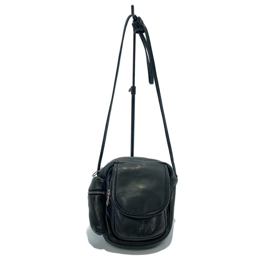 【希少品】aeta DEER SHOULDER POUCH ショルダー バッグ Aeta◇DEER LEATHER SHOULDER POUCH/ショルダーバッグ/レザー/BLK