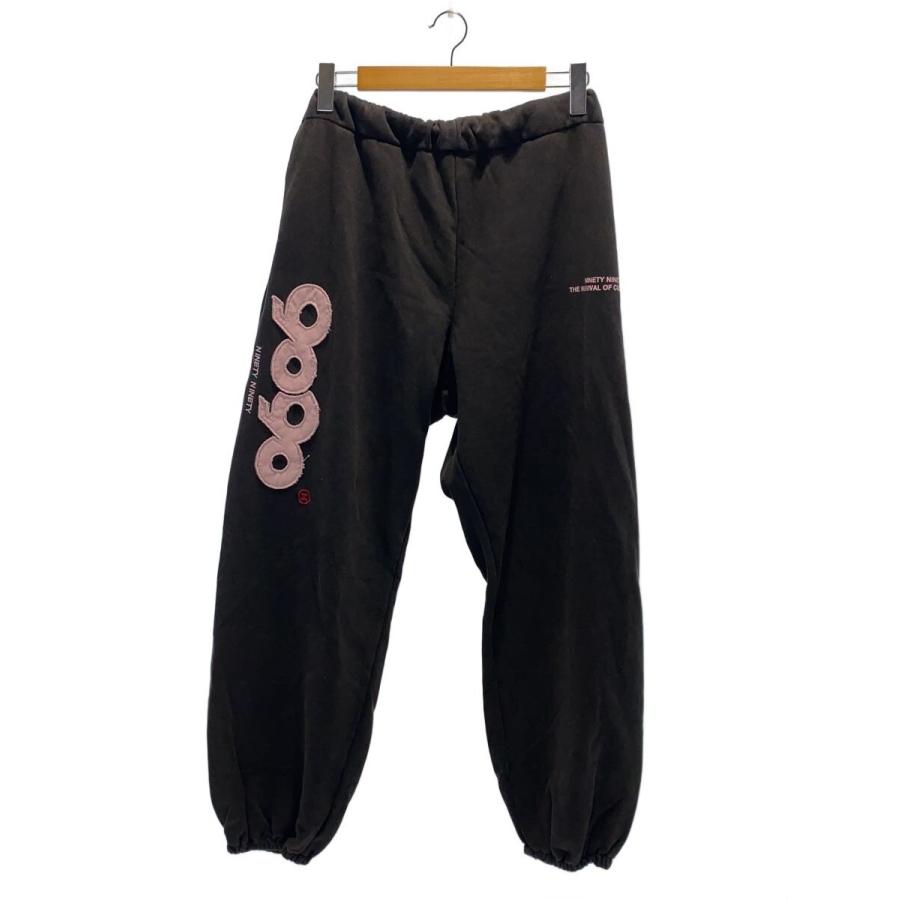 9090◇OG Logo Patched Sweat Pants/L/コットン/BLK/NN1823 : セカンド