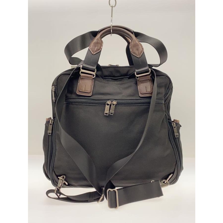 TUMI◇ファロンユーティリティトート/ALPHA BRAVO/3Way/レザー/BLK