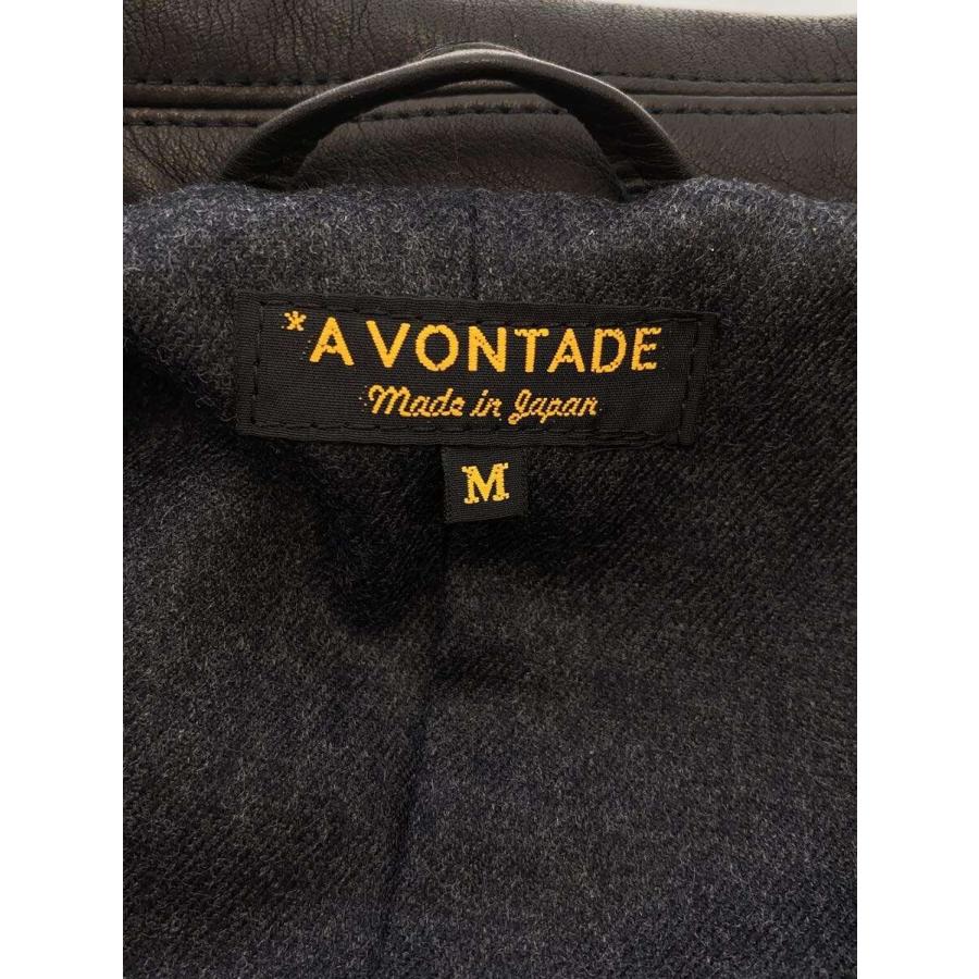 A VONTADE◆25AW/Leather Sport Jacket/レザージャケット・ブルゾン/M/牛革/BLK//の画像