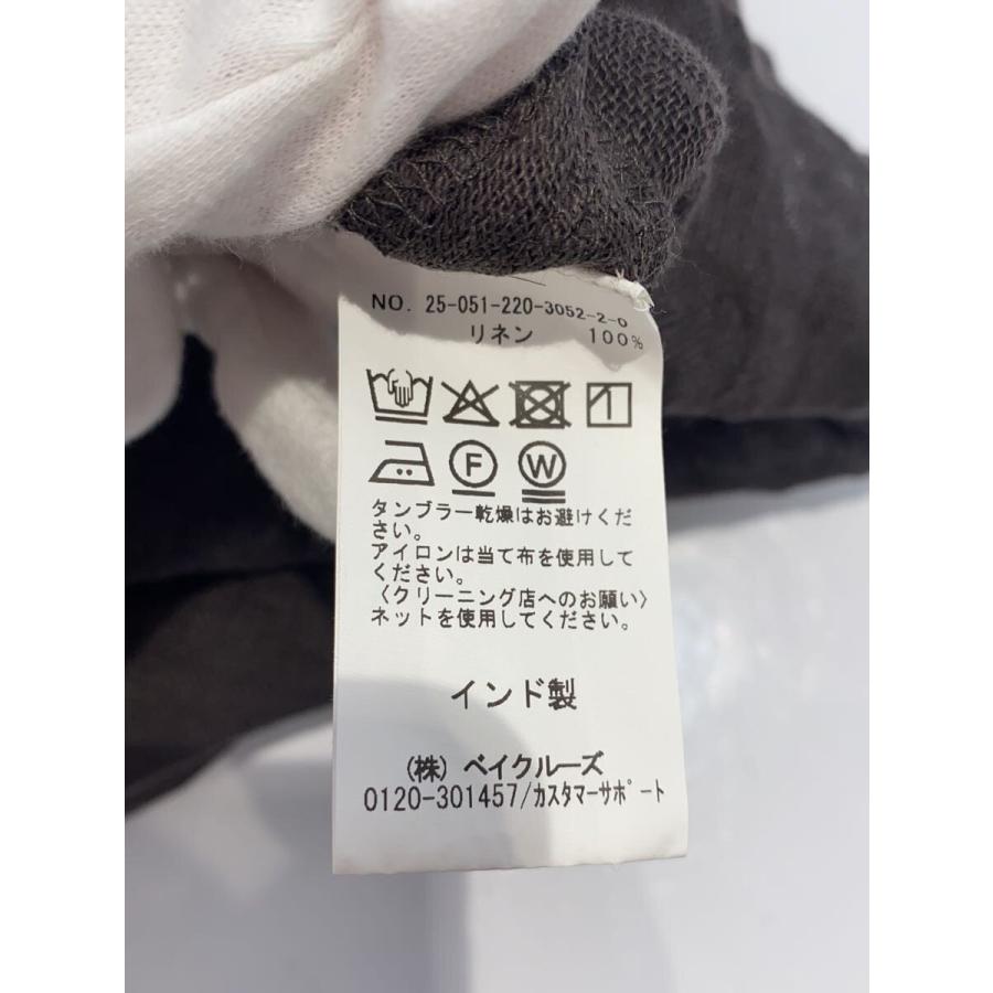 (こぐま) (タグ付き新品未使用) FRAMeWORK リネンブラウス FRAMeWORK◇LINENクレープヘンリーネックブラウス 2/FREE/リネン/BRW