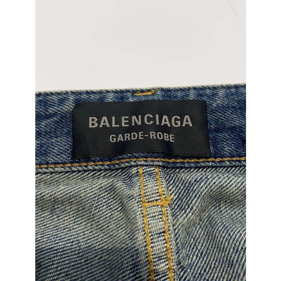 BALENCIAGA◇ウォッシュド加工フレアデニムパンツ/27/デニム/IDG