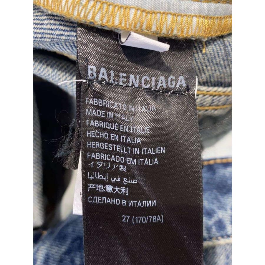 BALENCIAGA◇ウォッシュド加工フレアデニムパンツ/27/デニム/IDG