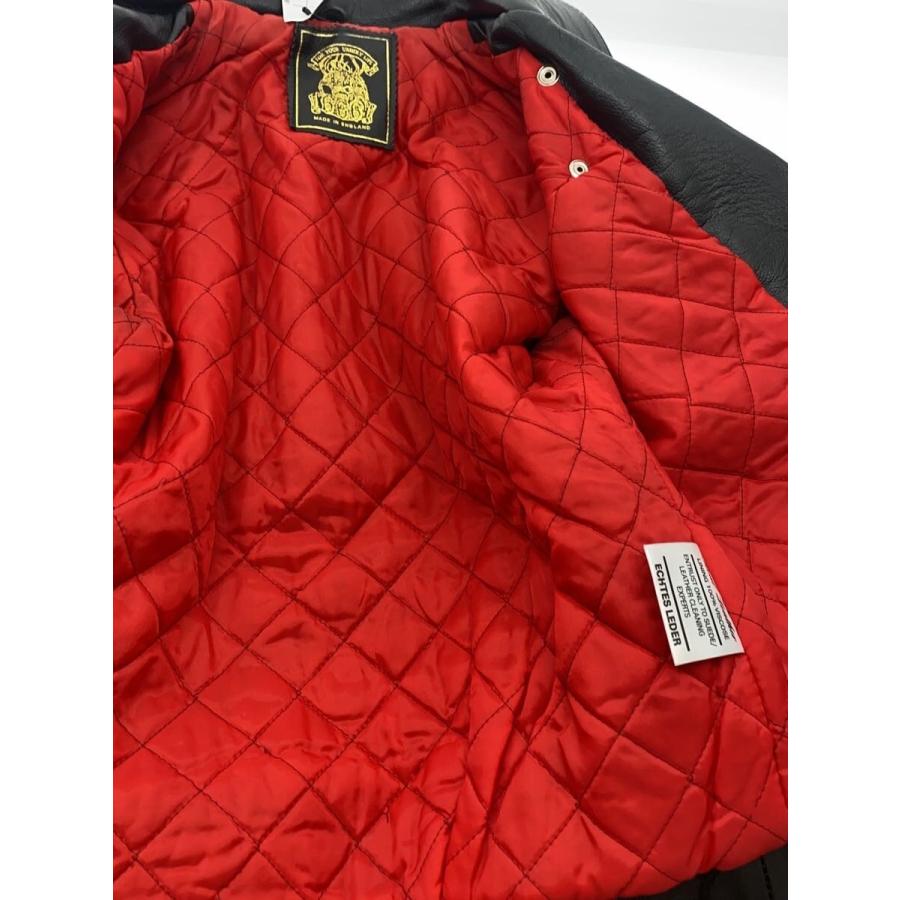 666 Leather Wear◇ダブルライダースジャケット/--/牛革/BLK