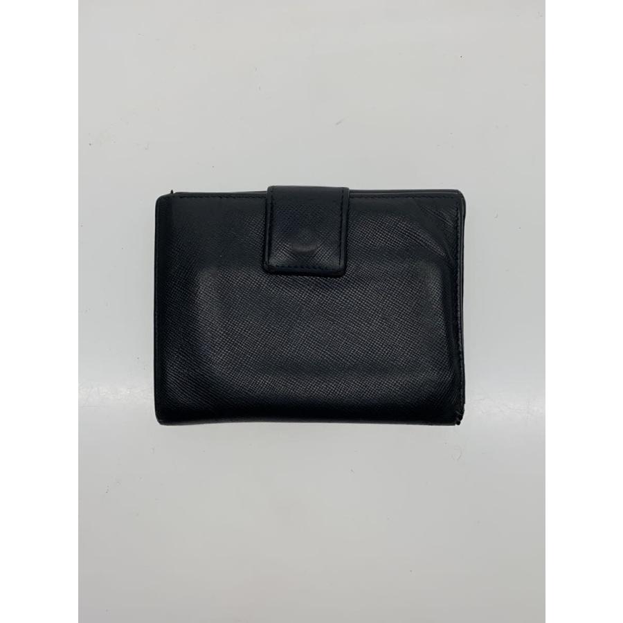 PRADA◇2つ折り財布/レザー/BLK/メンズ// : セカンドストリートYahoo
