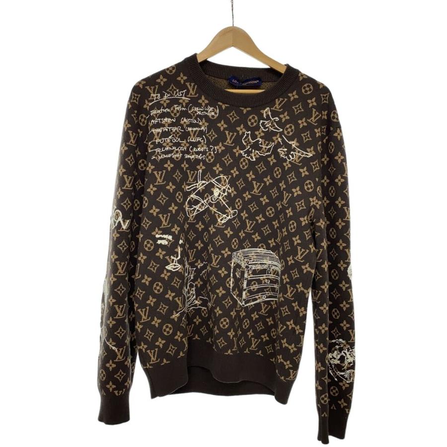 LOUIS VUITTON◇23AW/モノグラムエンブロイダードニット/ニット