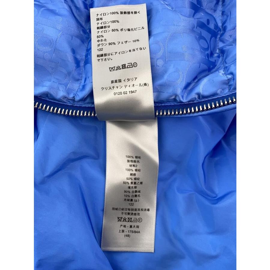 Dior HOMME◇Oblique Down Jacket/ダウンジャケット/48/ナイロン/BLU