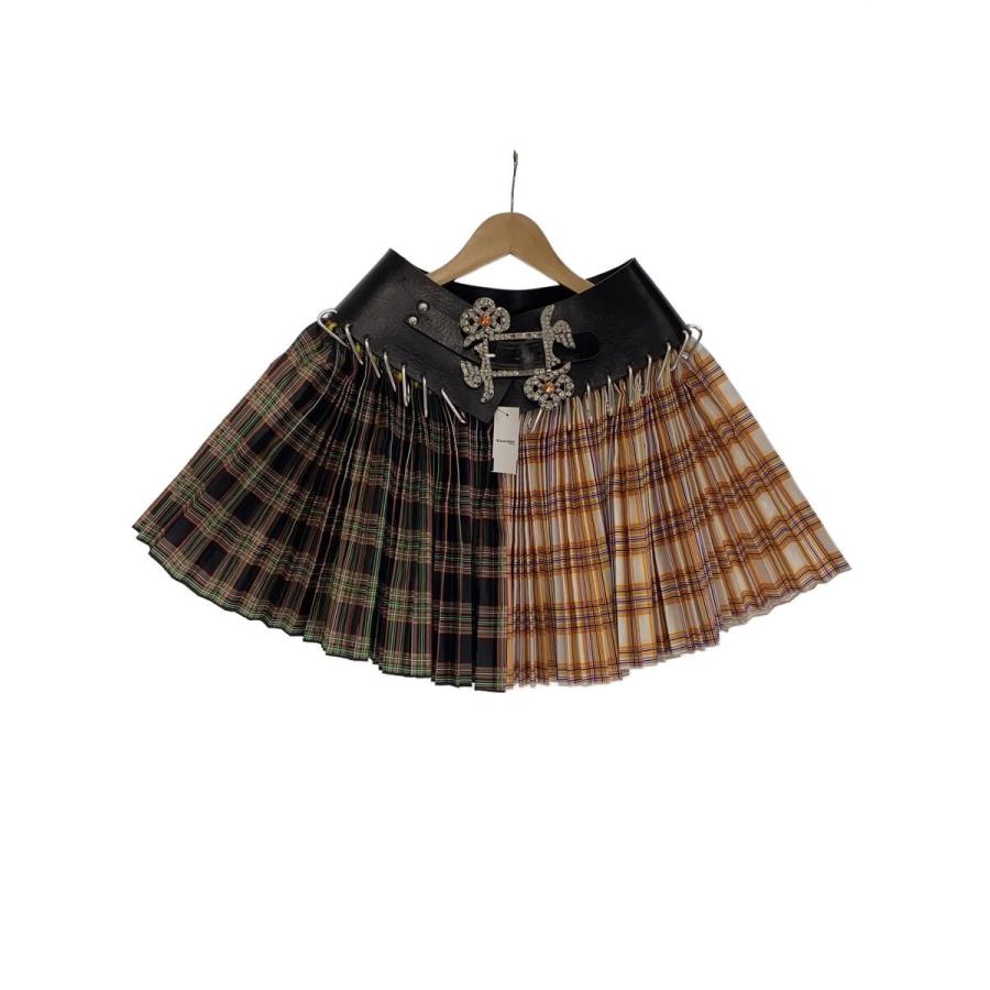 CHOPOVA LOWENA AW23 カラビナ　スカート CHOPOVA LOWENA◇23AW/チェックプリーツカラビナ/スカート/S