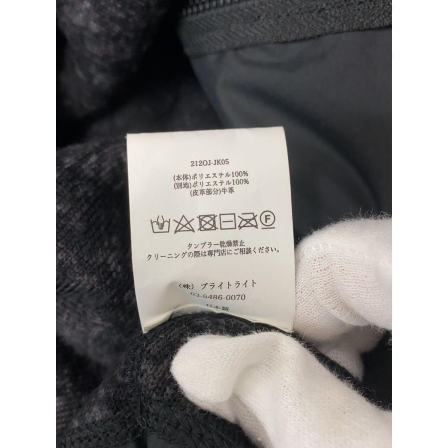 OLD JOE&CO.◇ARABESQUE PILE ZIP JACKET/38/ポリエステル/BLK/無地