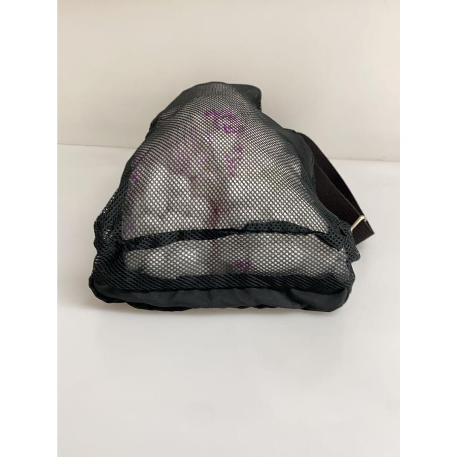YOKE◇MESH ONE MEN-SHOULDER BAG/ショルダーバッグ/ナイロン/BLK/無地 