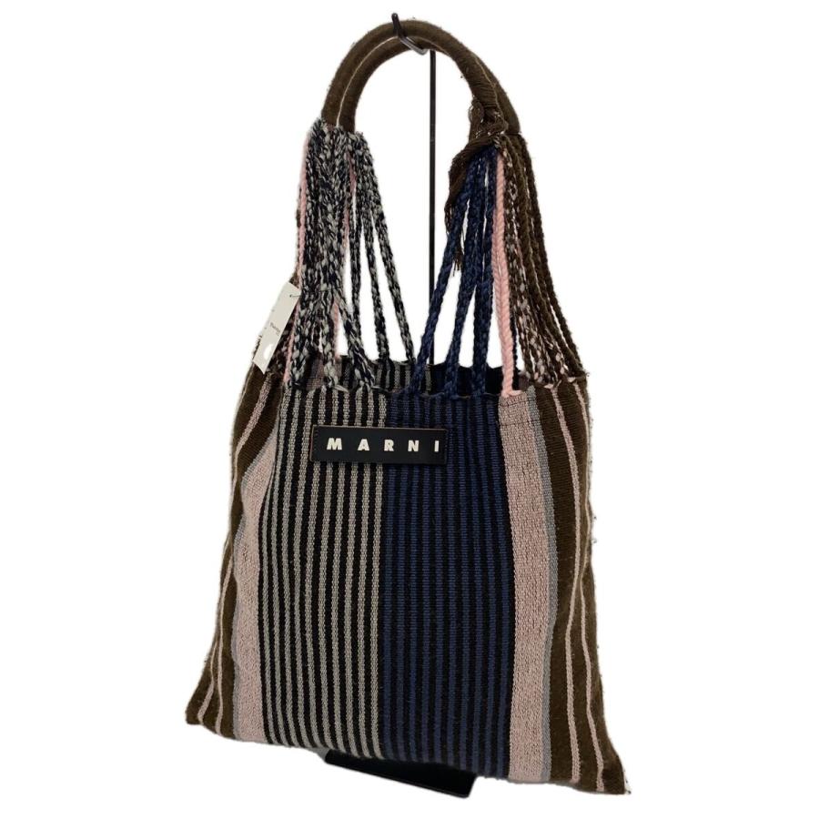 MARNI MARKET ストライプ ハンモックバック　トートバッグ MARNI◇MARKET/ハンモックバッグ/トートバッグ/コットン/マルチカラー
