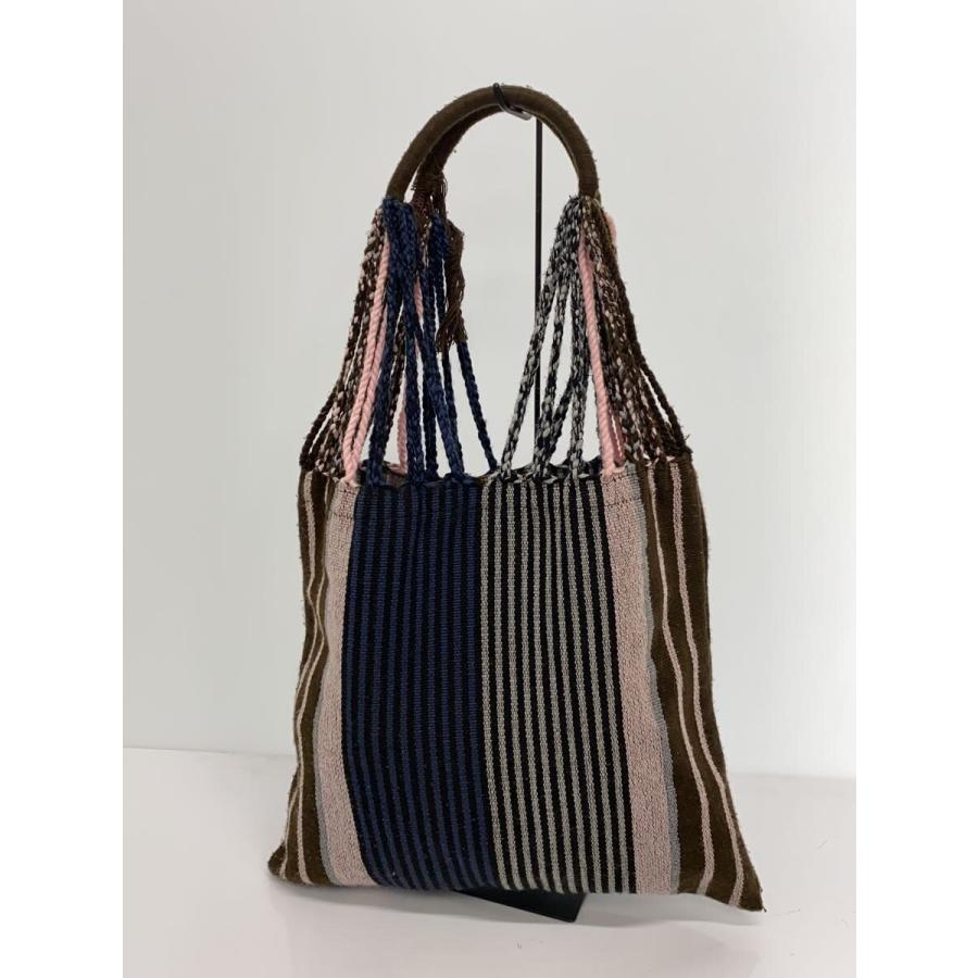 MARNI MARKET ストライプ ハンモックバック　トートバッグ MARNI◇MARKET/ハンモックバッグ/トートバッグ/コットン/マルチカラー