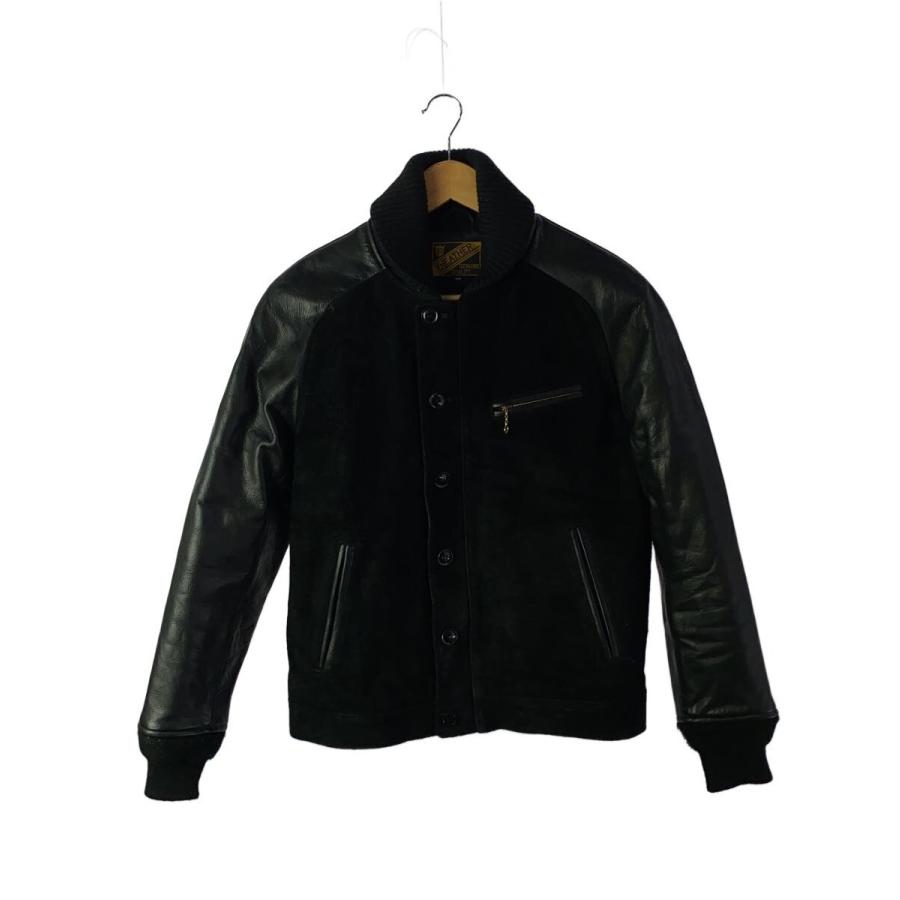 Y'2 LEATHER◇レザージャケット・ブルゾン/38/牛革/BLK/TB-136