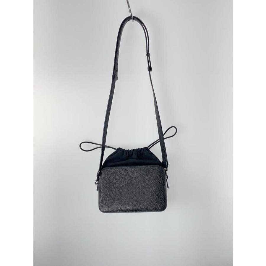 Maison Margiela◇5AC CAMERA BAG/ショルダーバッグ/レザー/BLK