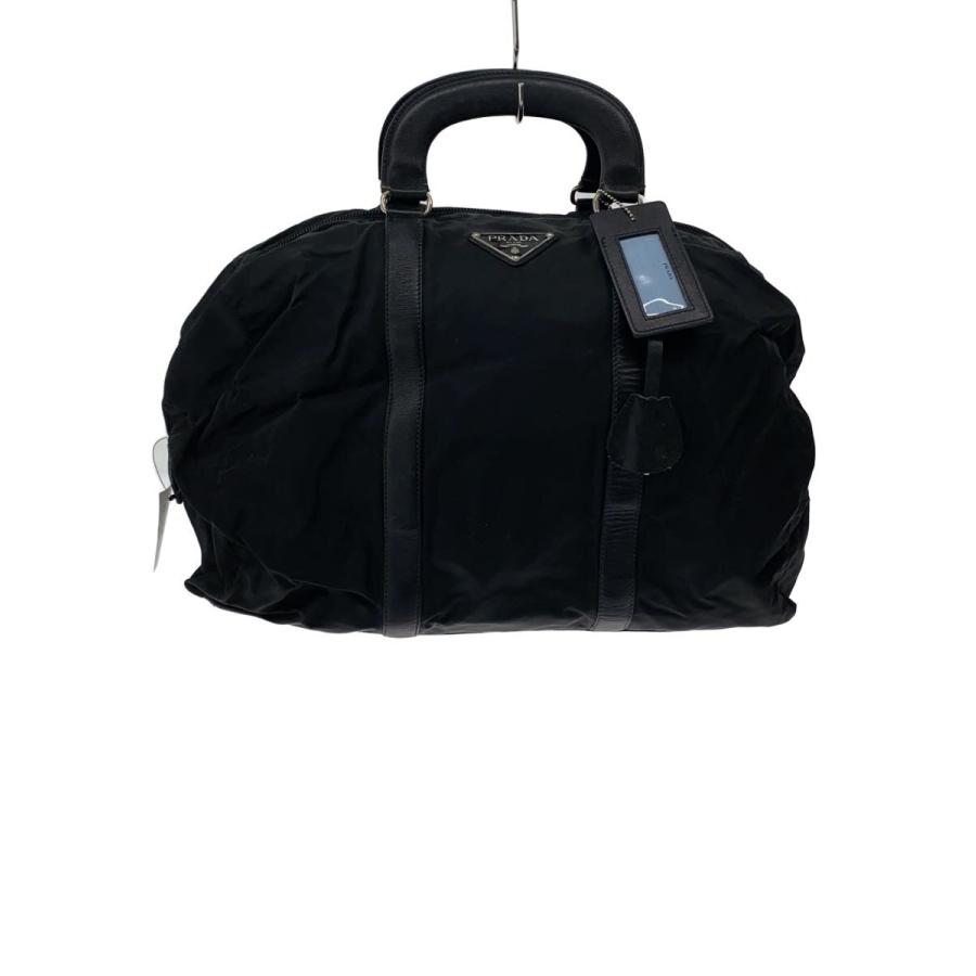 ひまわり【PRADA】 ボストンバッグ 黒 ナイロン PRADA◇ボストンバッグ/ナイロン/BLK : セカンドストリートYahoo!店