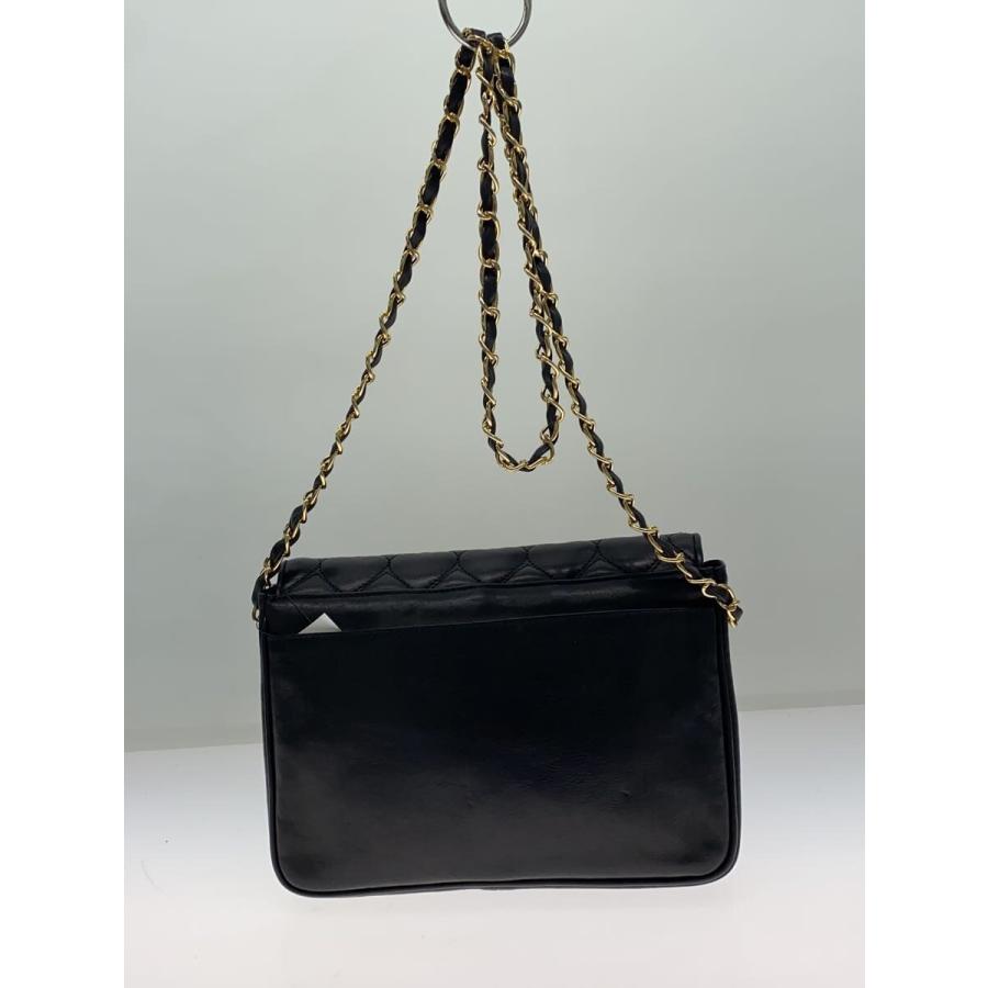 MOSCHINO モスキーノ チェーン ハート レザー ショルダーバッグ ブラック レディース MOSCHINO◇チェーンショルダーバッグ/ハート/キルチィング/レザー/BLK