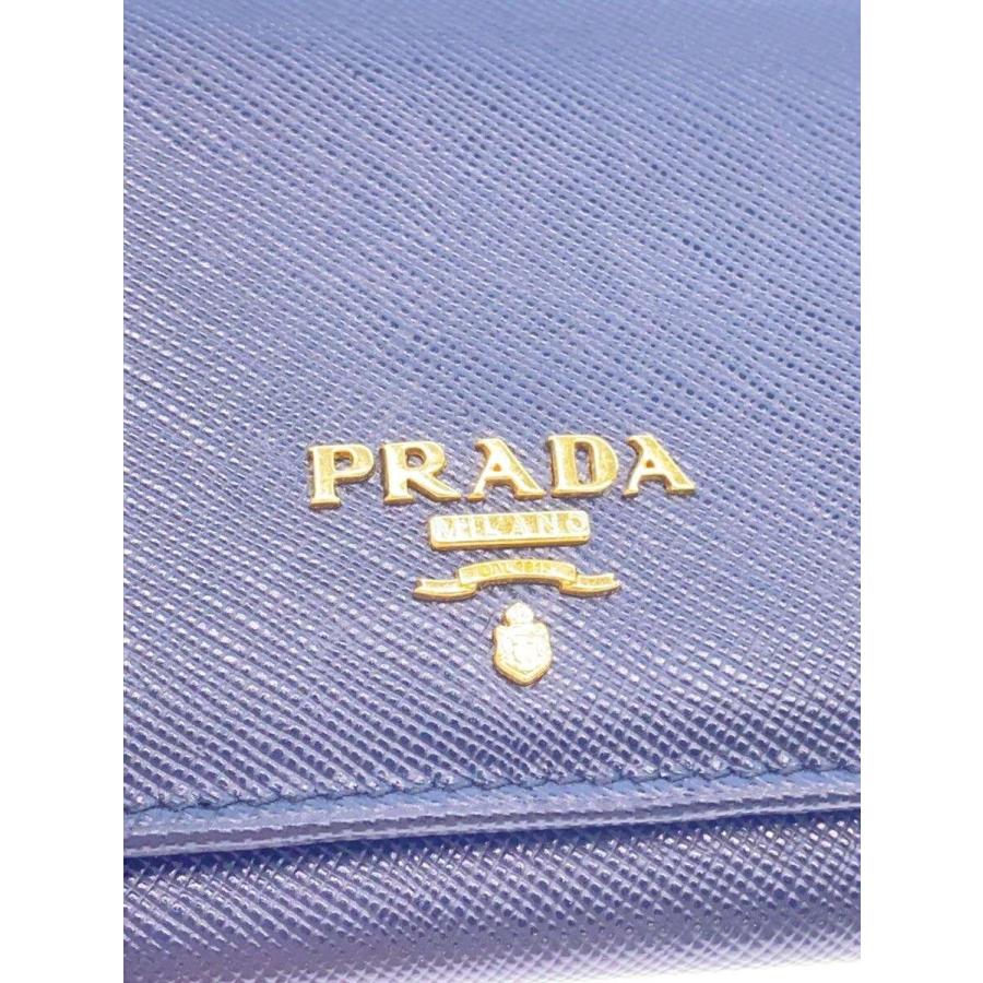 PRADA◇長財布/レザー/BLK/無地/レディース// : セカンドストリート
