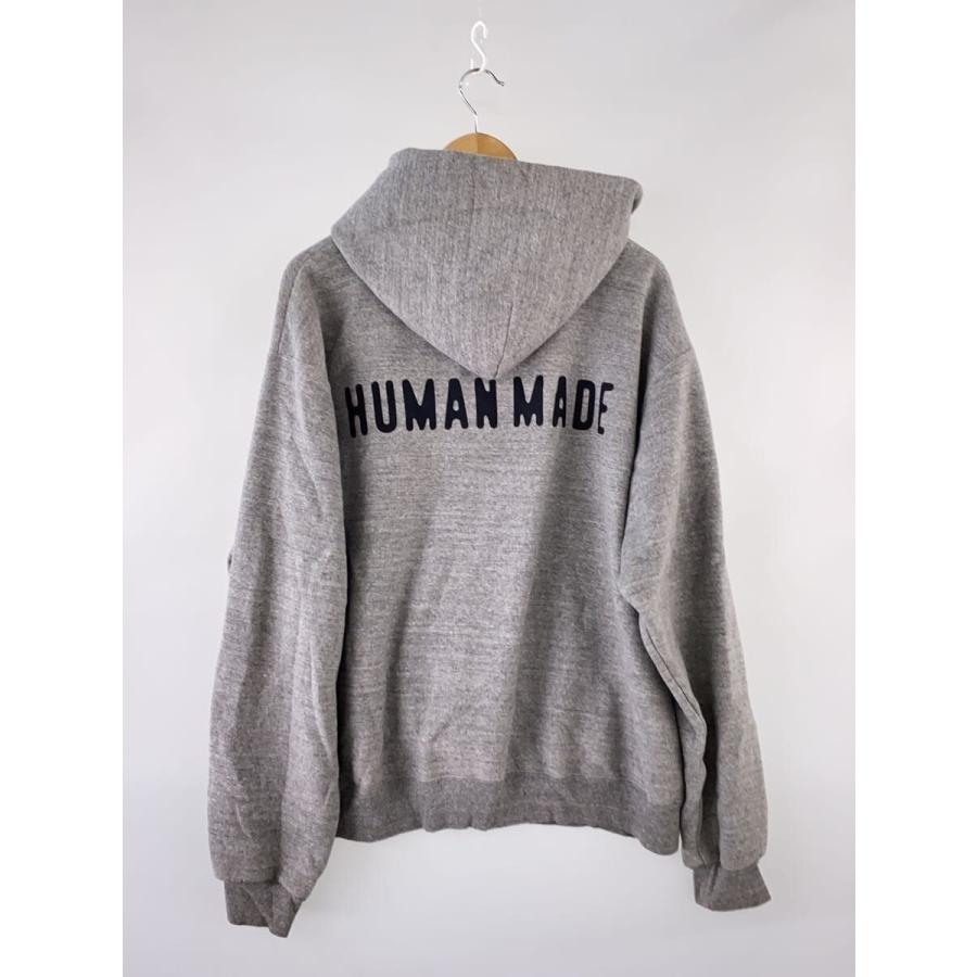 HUMAN MADE◇ジップパーカー/XXL/コットン/GRY/HM30CS051// : セカンド 