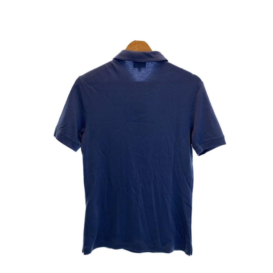 GIORGIO ARMANI◆ポロシャツ/48/カシミア/BLU/3GSF52 SJJCZ//_1