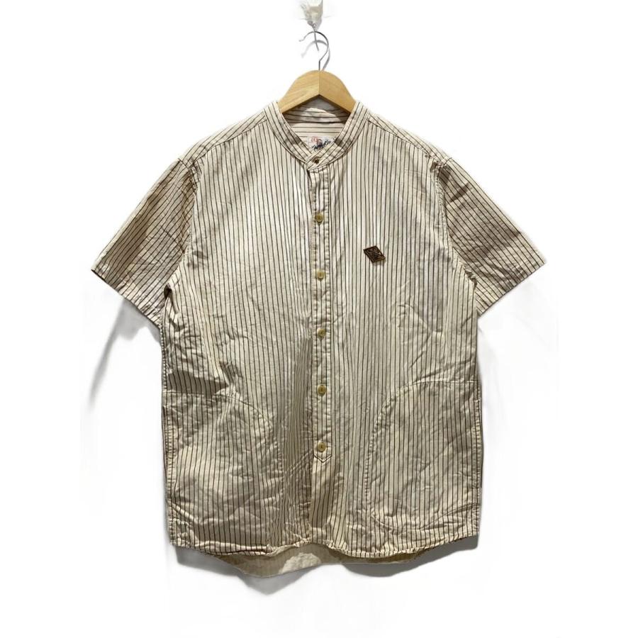 Karaku◇半袖シャツ/XL/コットン/CRM/ストライプ// : セカンド