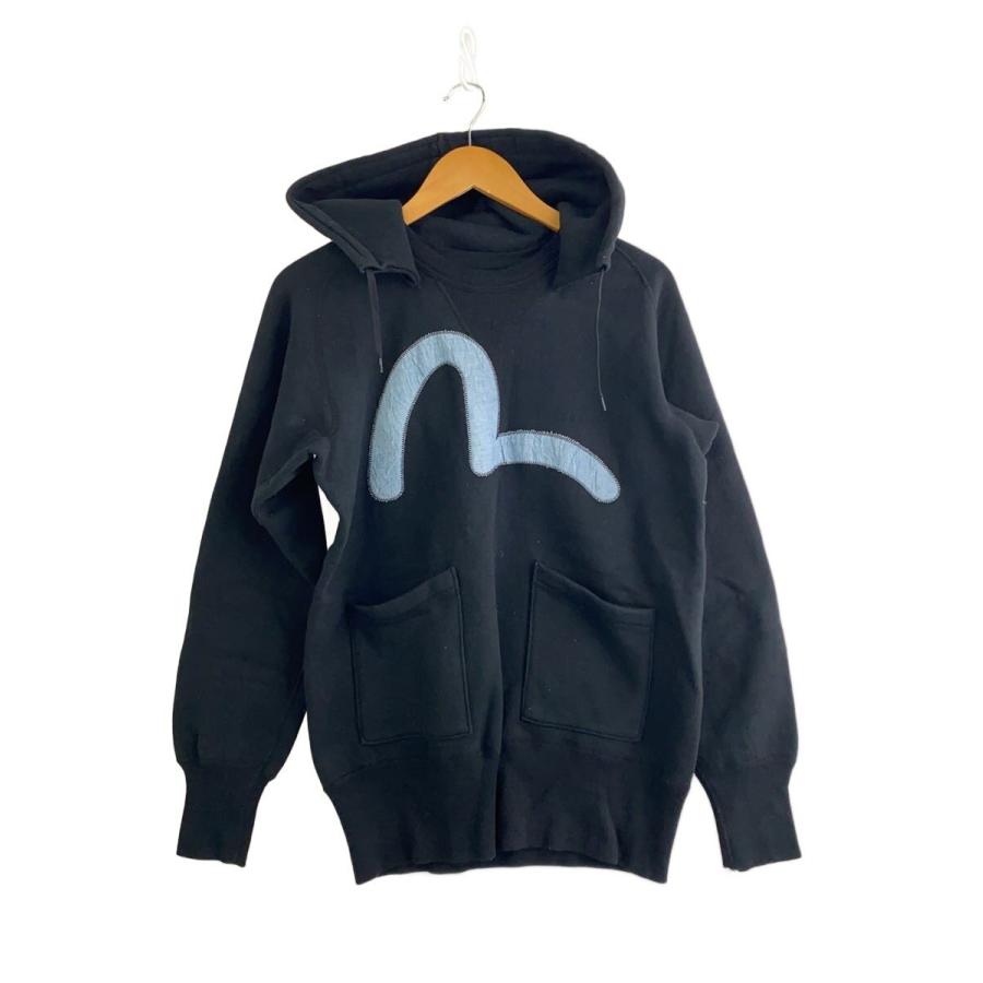 EVISUパーカー　40　日本地図 EVISU◇パーカー/40/コットン/BLK/プリント// : セカンドストリート