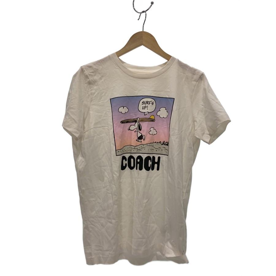 COACH◇Tシャツ/S/コットン/WHT/プリント/C4489// : セカンド