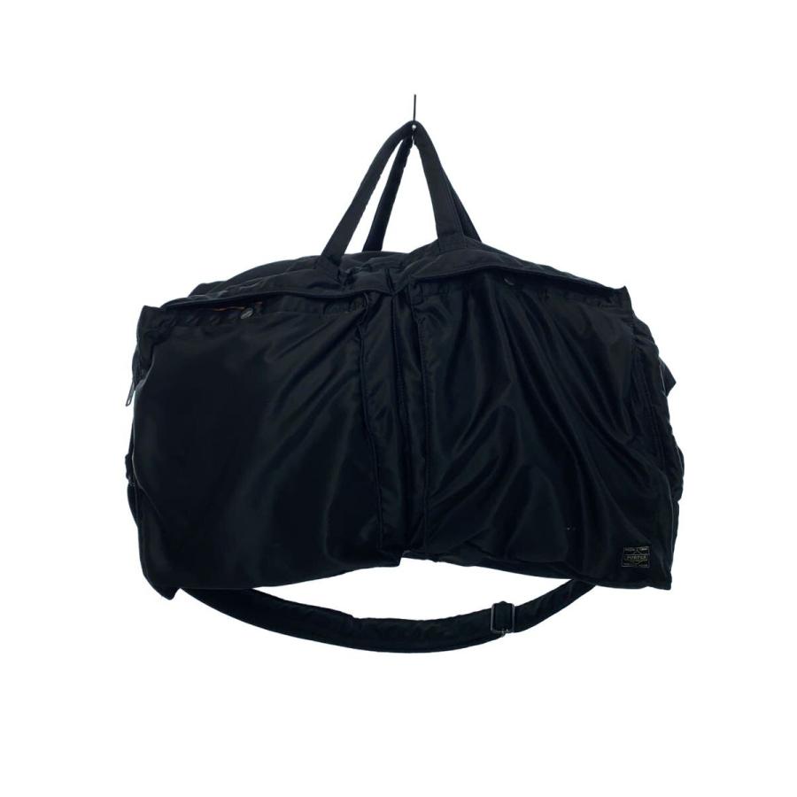 ポーター　タンカー　ブラック　ナイロンボストンバッグ PORTER◇TANKER/タンカー/L/ボストンバッグ/ナイロン/BLK/無地