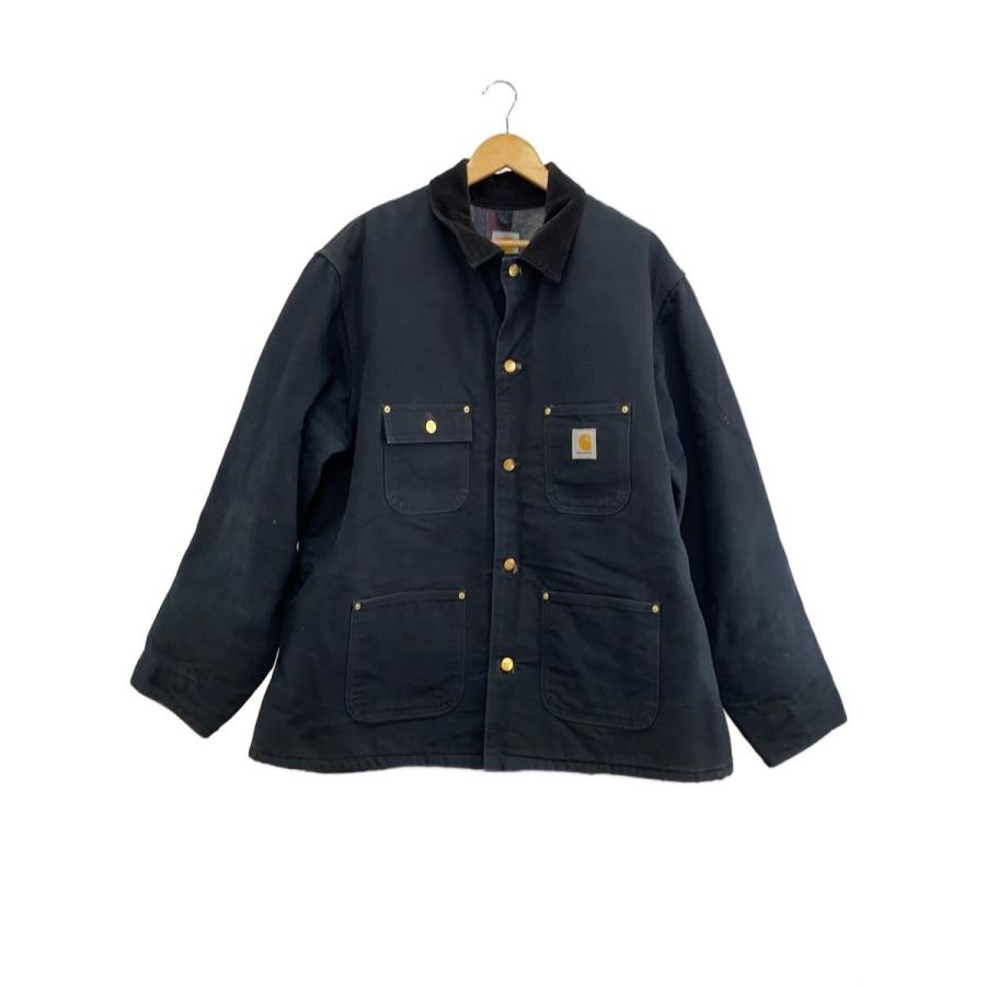 希少カラーCarhartt ミシガンチョアコートジャケット Carhartt◇ミシガンチョアコート/ジャケット/48/コットン/BLK/C01 BLK