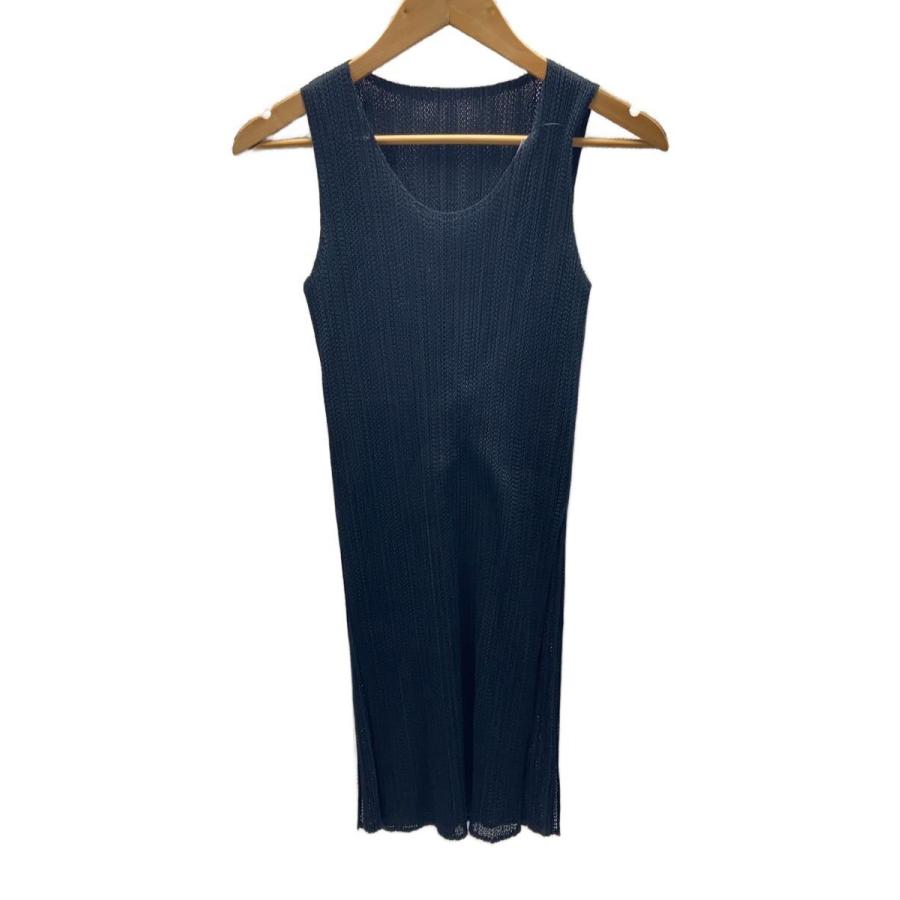 PLEATS PLEASE ISSEY MIYAKE◇ノースリーブワンピース/4/ポリエステル