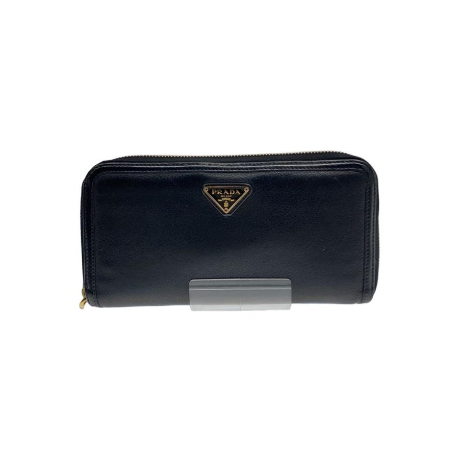 PRADA◇長財布/レザー/BLK/レディース// : セカンドストリートYahoo!店