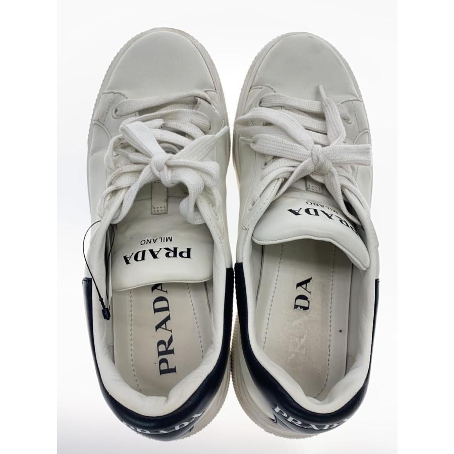 PRADA　スニーカー　37.5　ホワイト PRADA◇ローカットスニーカー/37.5/WHT/1E621M : セカンドストリート