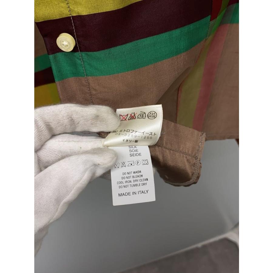 ETRO◇長袖シャツ/42/シルク/BRW// : セカンドストリートYahoo!店