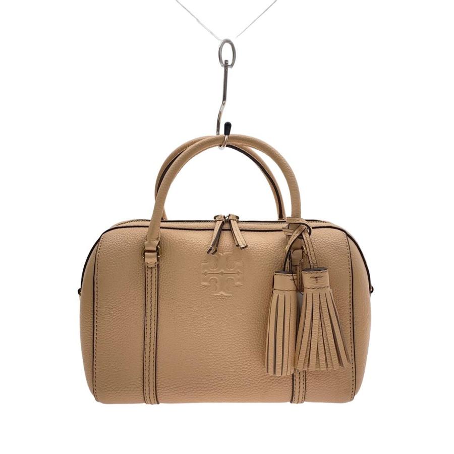 TORY BURCH バーガンディ トートバッグ TORY BURCH◇トートバッグ/--/BEG/無地/10008684// : セカンド