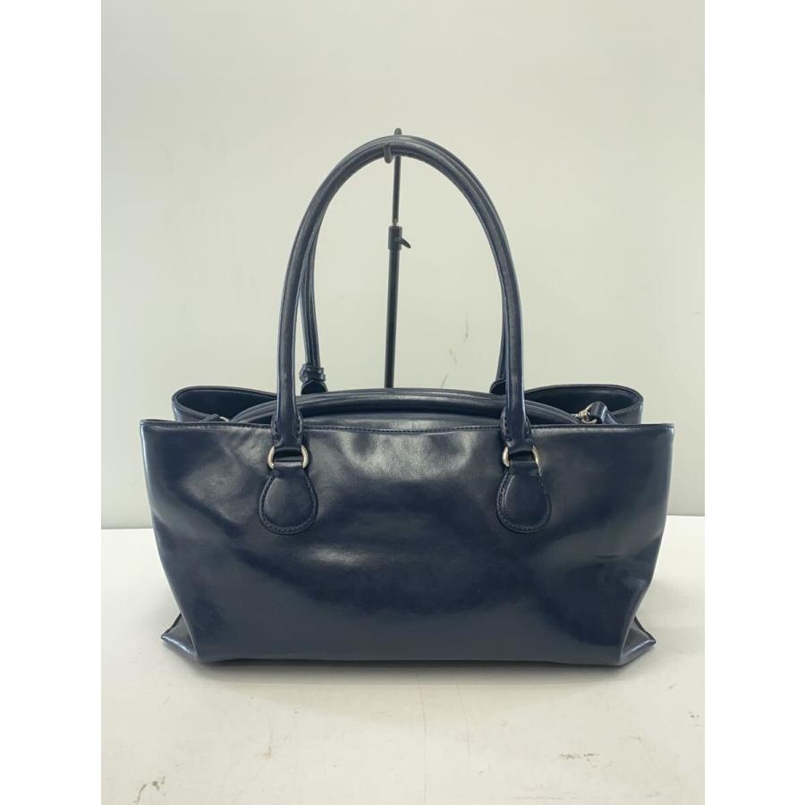 OSOI◇SHELL BROT BAG/トートバッグ/牛革/NVY// : セカンドストリート