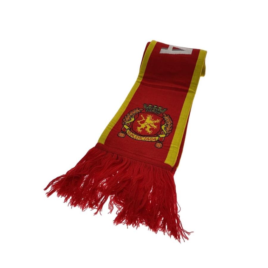 BALENCIAGA◇SC ADIDAS SCARF/マフラー/アクリル/RED/メンズ/724010
