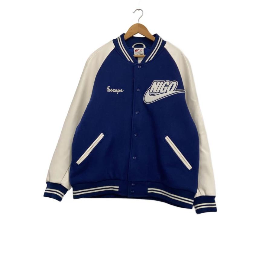 NIKE◇スタジャン/XXL/ウール/BLU/FV5670-492 : セカンドストリート