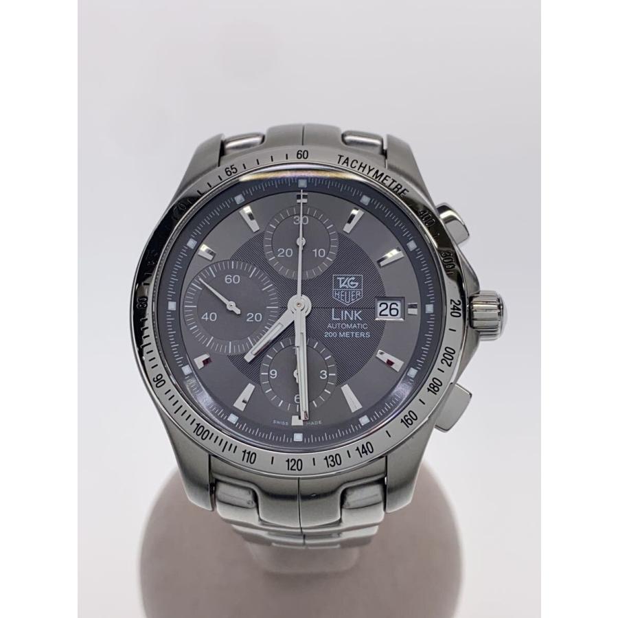 TAGHeuer◇自動巻腕時計/LINK/アナログ/ステンレス/BLK/202411WOH済