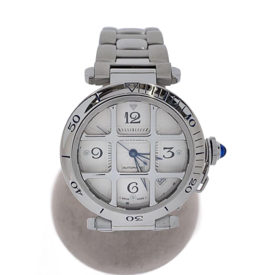 Cartier◇パシャ/裏スケ/腕時計/アナログ/WHT/SLV/W31059H : セカンド