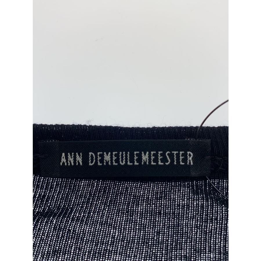 ANN DEMEULEMEESTER◆長袖カットソー/36/レーヨン/BLK/無地/352-38121//本人期/小穴//_2