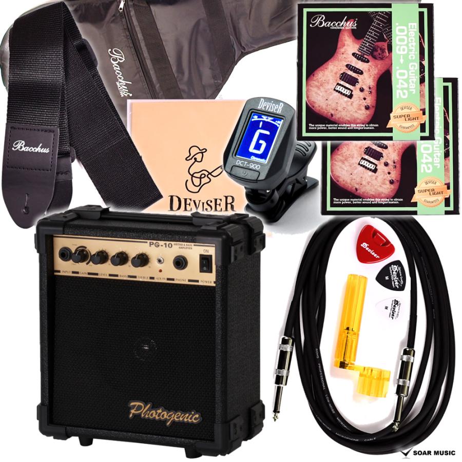 Bacchus（バッカス） 10W アンプセット 調整付 BTE-1-RSM/M エレキ