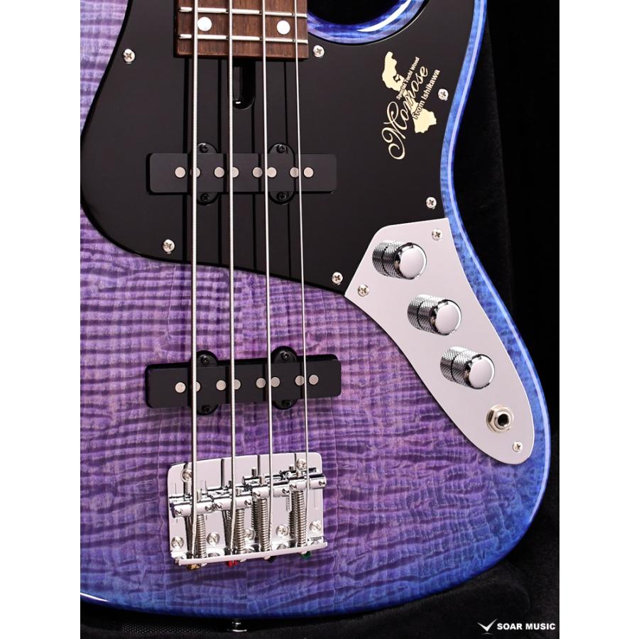 MJ24-MV-TOCHI WSE’24/NJ HYD-BL-B モモセ エレキベース 24フレット 限定モデル Modern Virtuoso フレイムトチ 栃 国産 ハンドメイド ジャズベース 【Axster】