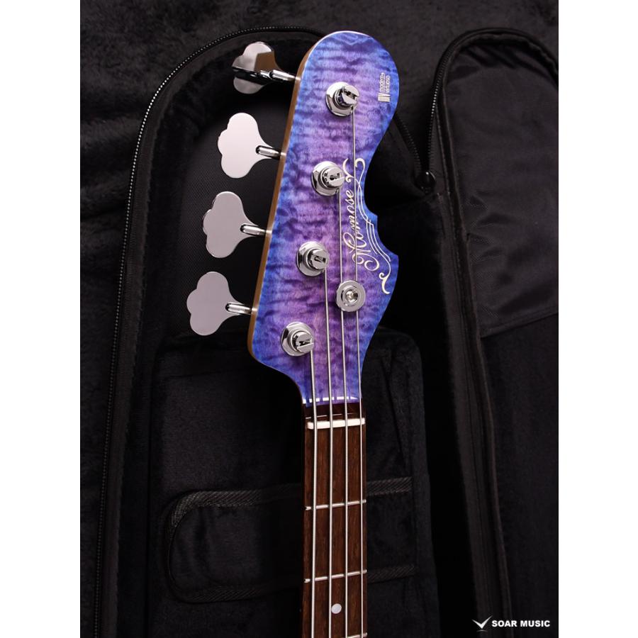 MJ24-MV-TOCHI WSE’24/NJ HYD-BL-B モモセ エレキベース 24フレット 限定モデル Modern Virtuoso フレイムトチ 栃 国産 ハンドメイド ジャズベース 【Axster】