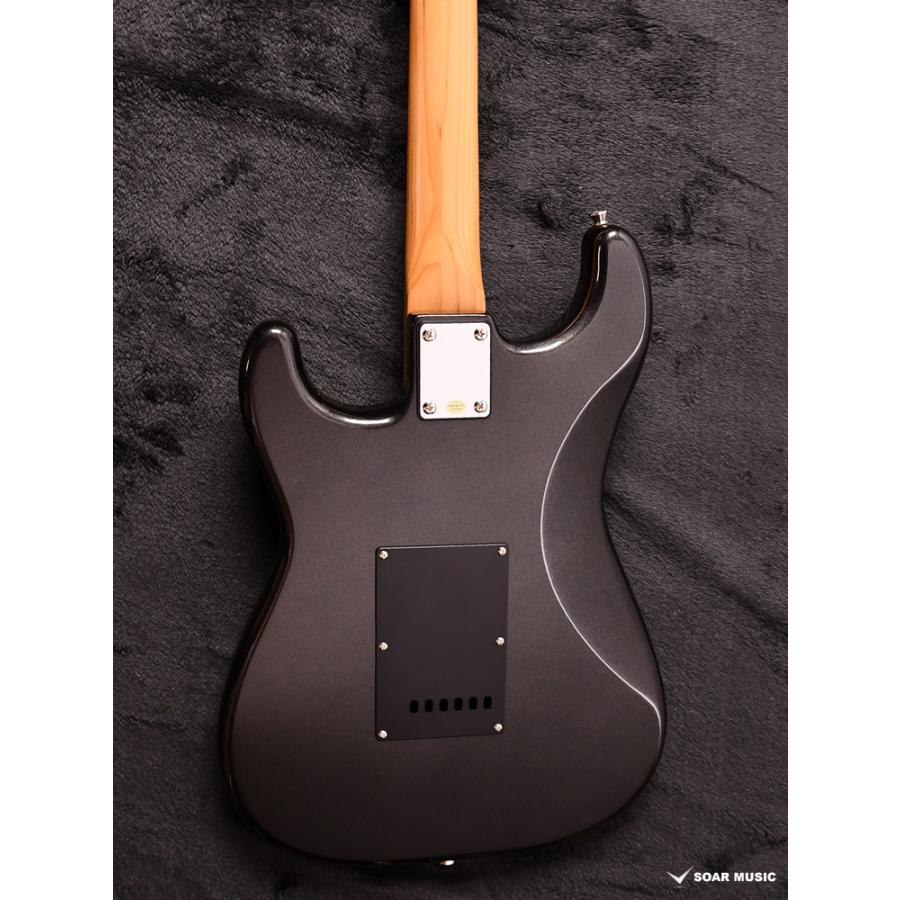 エレキギターBacchus ブラック Bacchus バッカス BST-2-RSM/R-BPPG Gun-M ガンメタリック