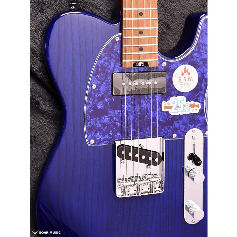 【引取りが価格10058】 Bacchus TACTICSテレキャスター タイプ Bacchus バッカス TACTICS-ASH/RSM STB (BLUE PG) シースルーブルー
